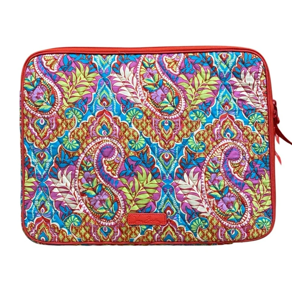 Vera Bradley Paisley In Paradise Modern Zip Laptop Computer Protection Case